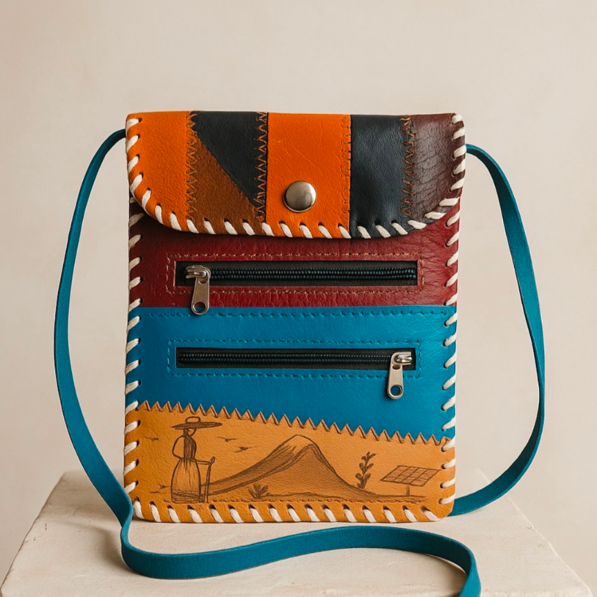 Hand Crafted Peruvian Design Cross Body