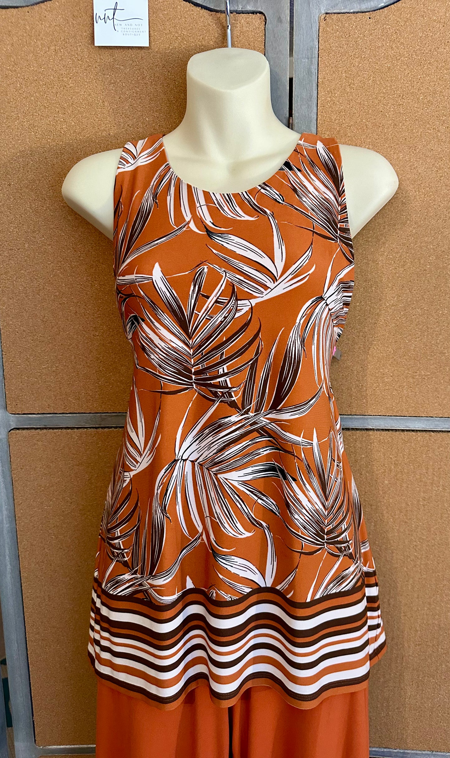 Vince Camuto Easy Breezy Penny Lane 2-Pc Wide Leg Pant Set Large/Small NWT EUC