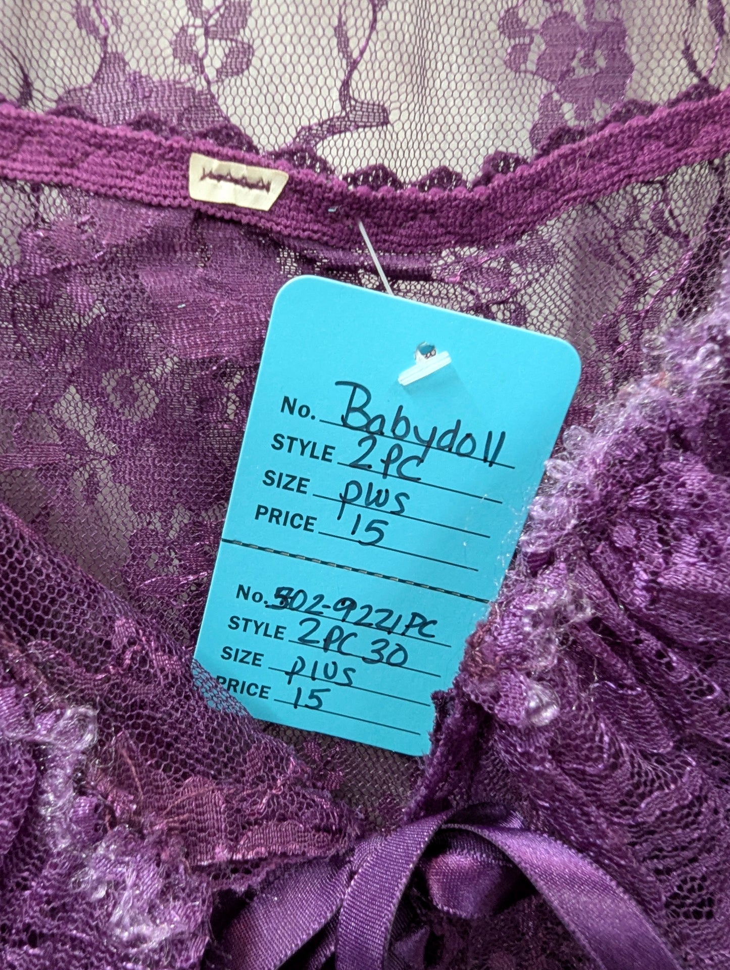 BABY DOLL 2pc Set plus size