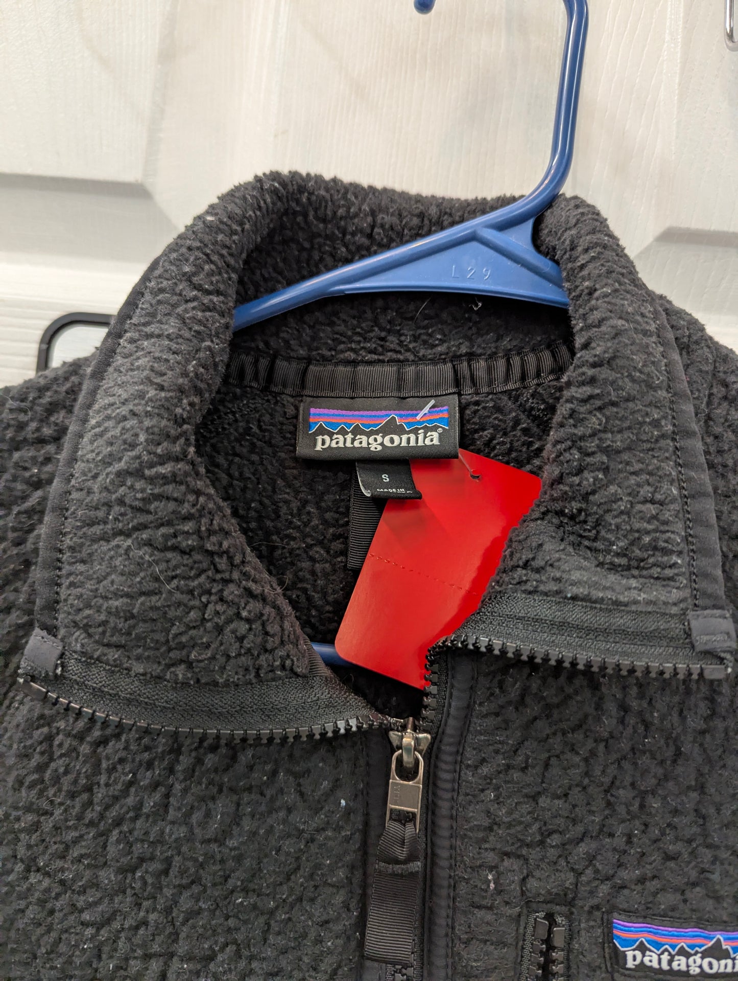 Patagonia Retro Pile Black Zip Up Jacket in S