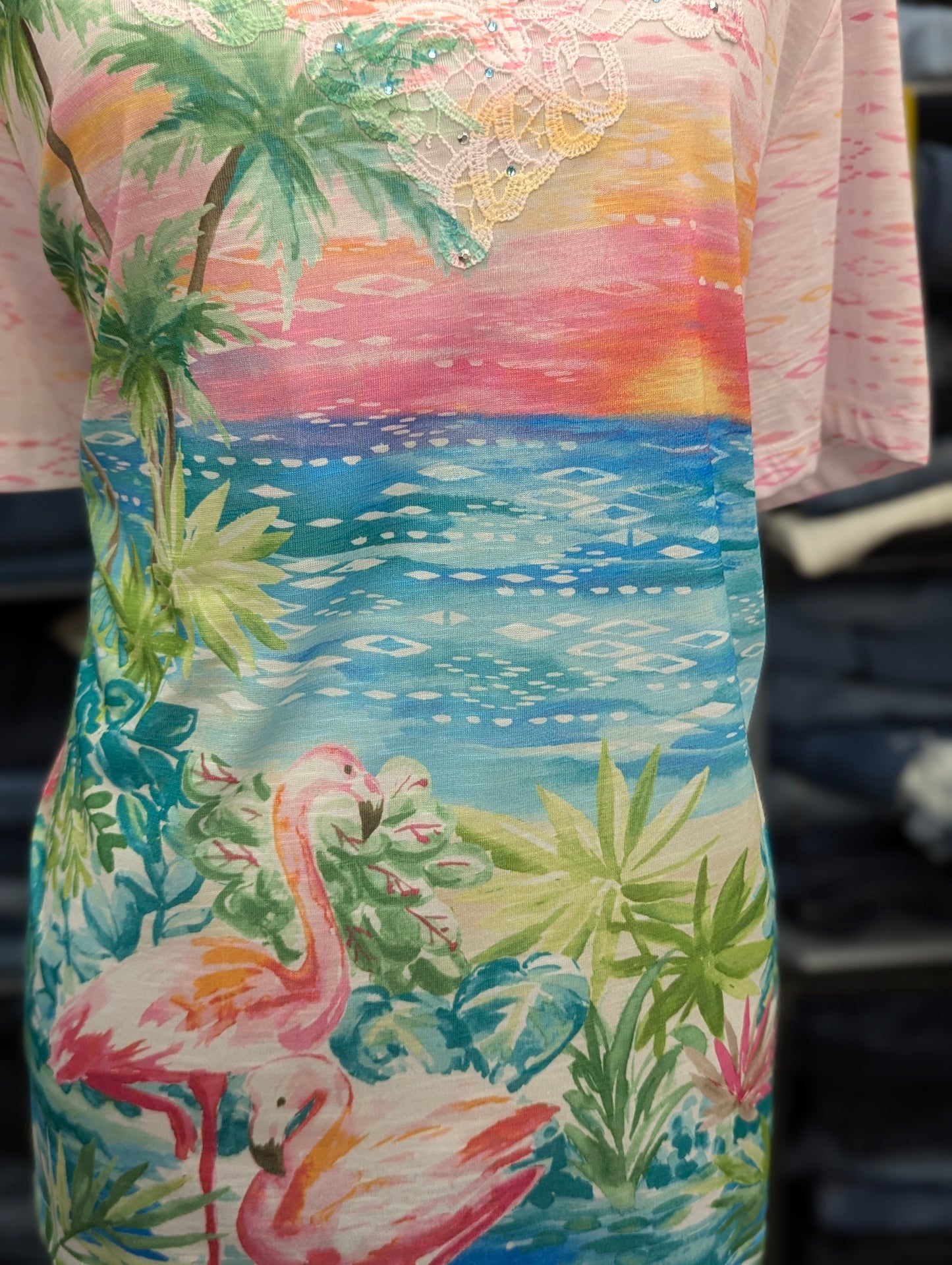 Alfred Dunner Sunset Painting Short Sleeve in XL